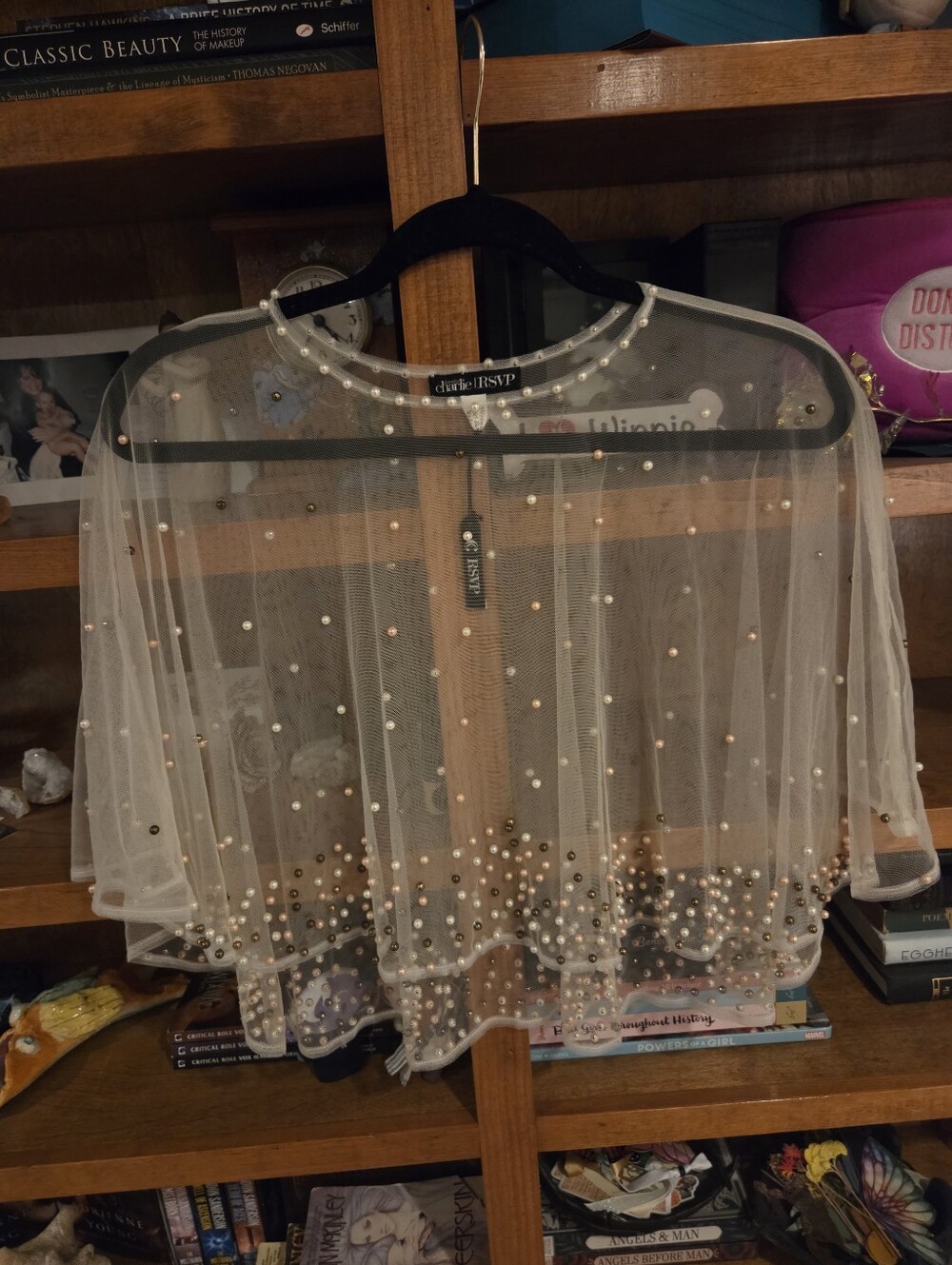 Charming Charlie RSVP Ivory Pearl Cape, BNWT